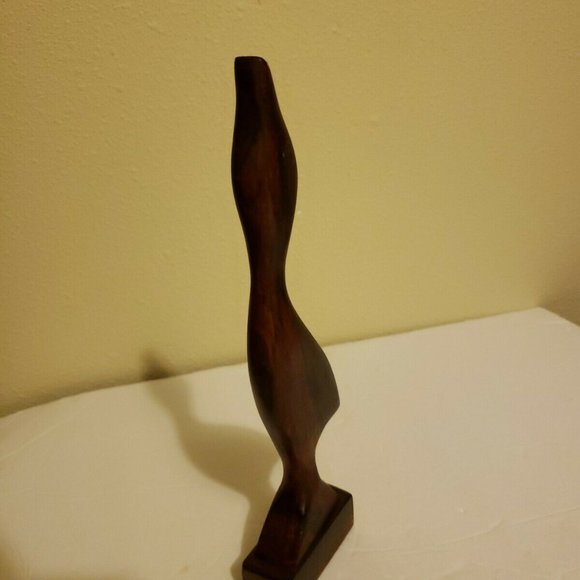 Wooden Handcrafted Medium Standing Duck Decorative - Picture 2 of 8